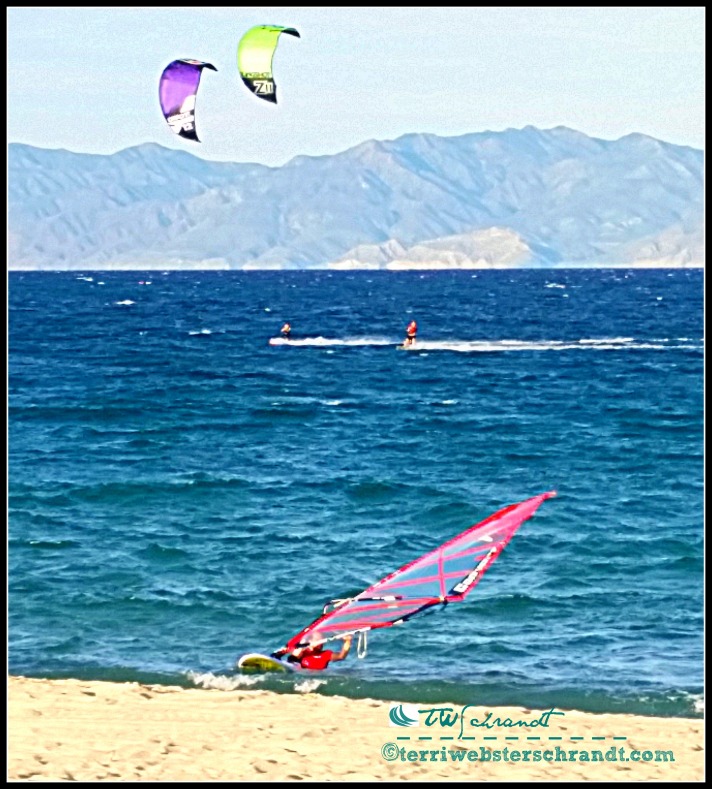 Wind is necessary for wind sports such as kite-boarding and windsurfing