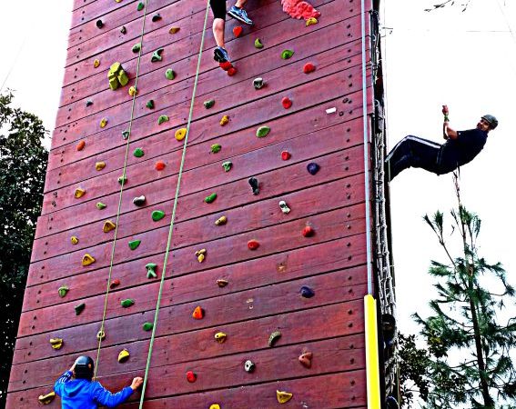 Teamwork allows these climbers to face challenges and fears.