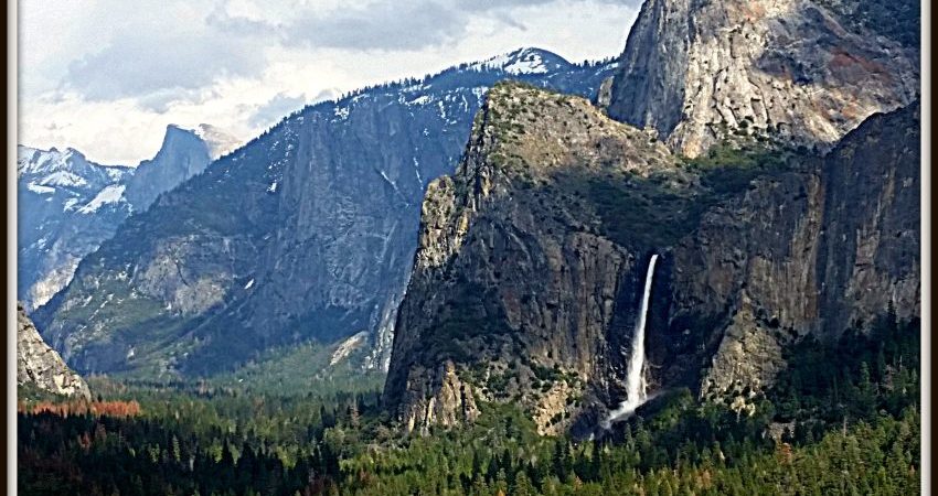 Yosemite Valley with Bridalveil Falls