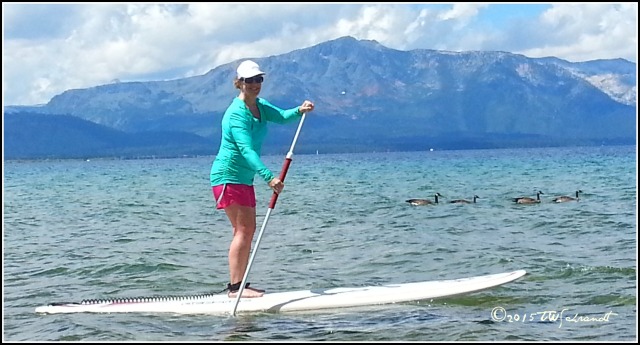 SUP session in Lake Tahoe