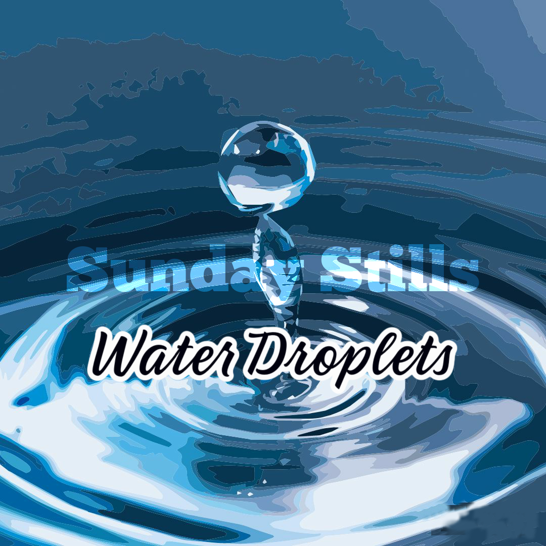 Sunday Stills Water Droplets Banner