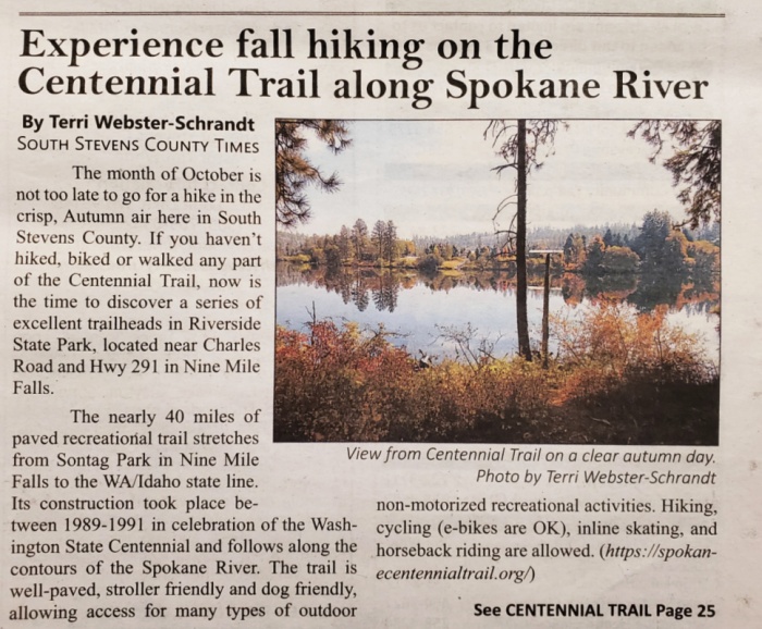 Centennial trail article