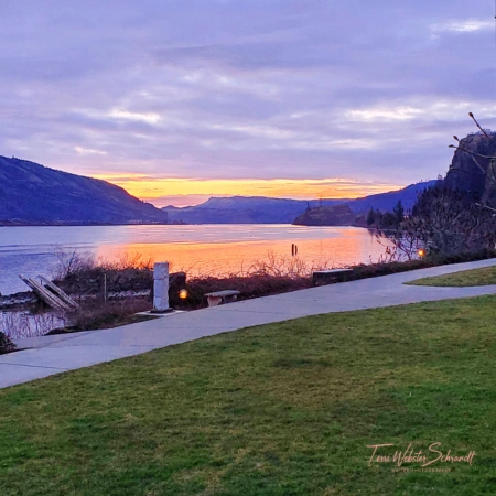 Early March Sunrise, Columbia River Gorge, Oregon